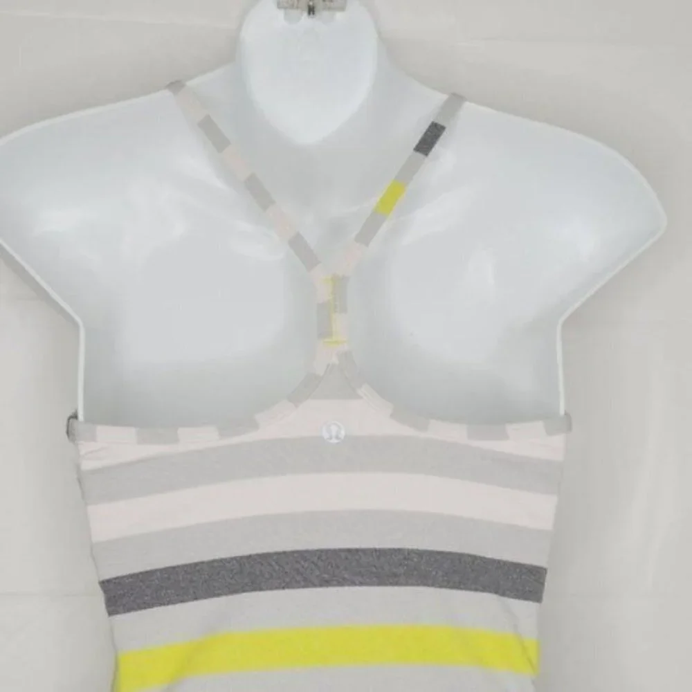Lululemon Power Y Tank - Jet Stripe Silver Spoon - Picture 6 of 6
